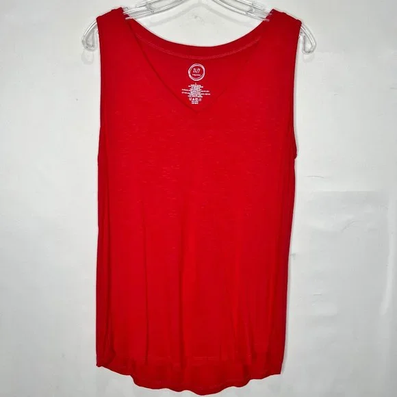 Haut Sans Manches Maurices - Taille S - Rouge Bordeaux - Occasion Très Bon état - Fabriqué Au Vietnam